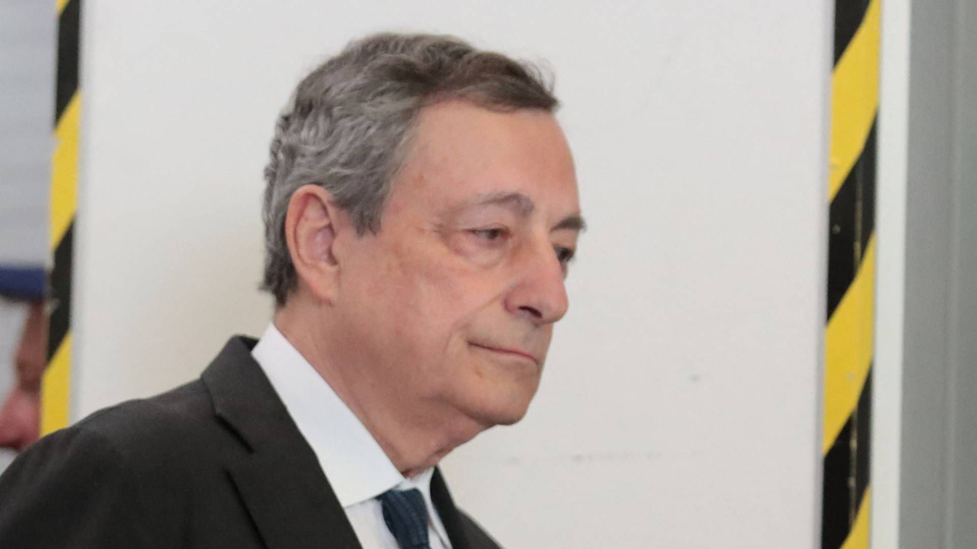 Draghi havde åbnet for at blive på posten, hvis han kunne sikre sig opbakning. | Foto: PIERRE TEYSSOT/AFP / AFP