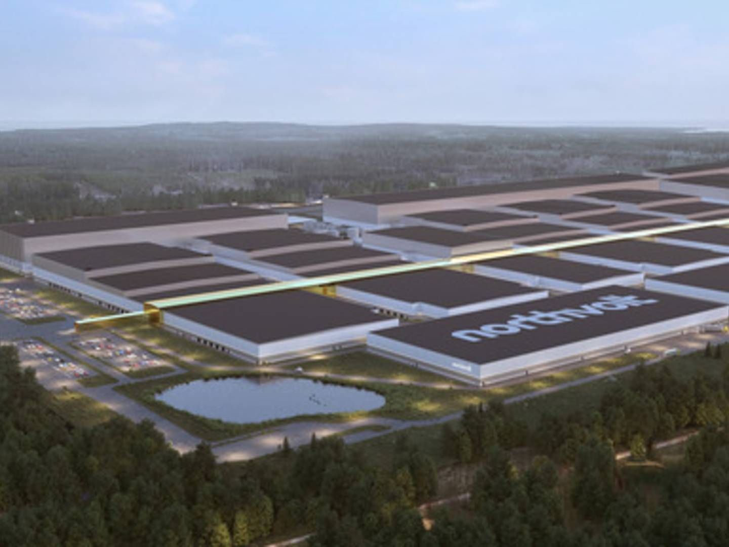 Fabrikken Northvolt Ett forventes at stå klar i 2023 og bliver Europas første "gigafabrik" til batteriproduktion. | Foto: Northvolt