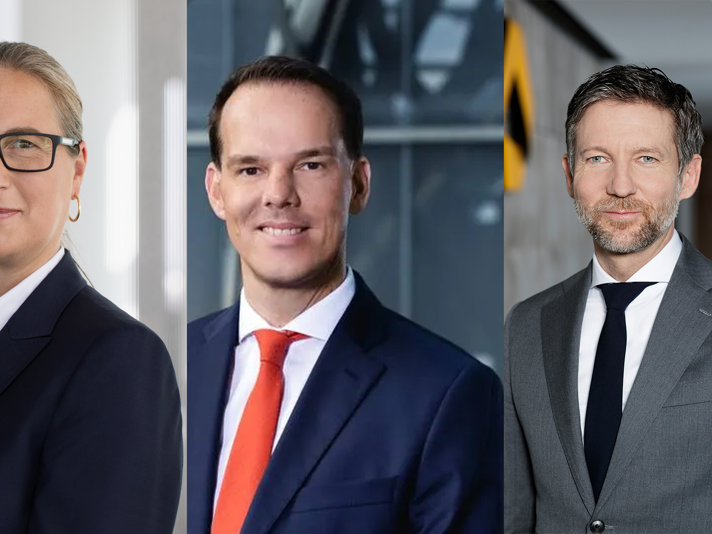 Marion Höllinger, Philipp Gossow und Thomas Schauffler. | Foto: HypoVereinsbank, Deutsche Bank, Commerzbank