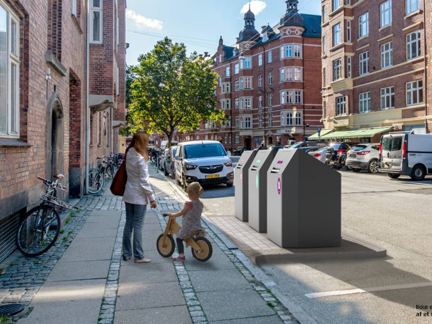 Sådan ventes sorteringspunkterne at komme til at se ud. | Foto: Københavns Kommune/PR
