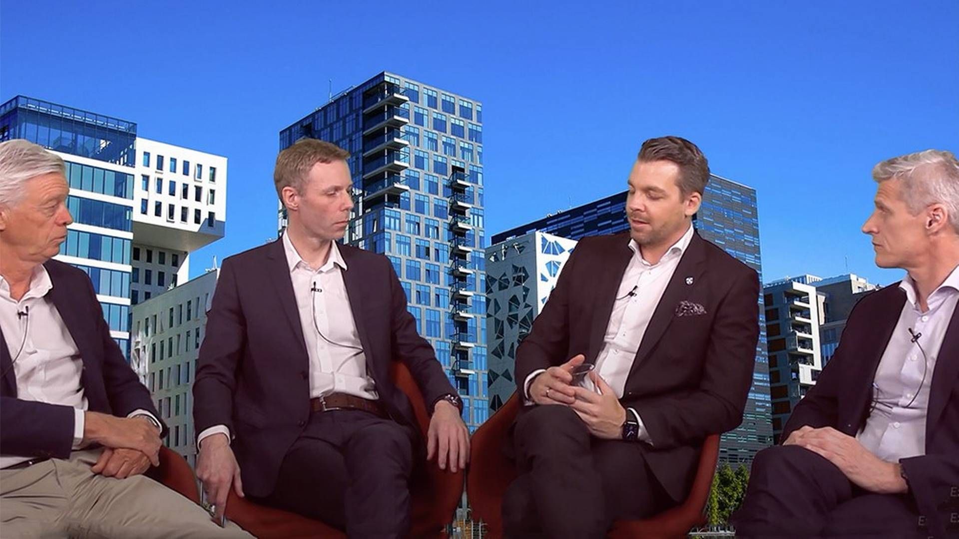 Fra v.: Terje Halvorsen, Co-founder i Vendu, Kenneth Hegge, daglig leder i Supertakst, Christian Søhus, CCO i Söderberg & Partners og Øyvind Müller Famestad, ansvarlig for kundeopplevelse, S&P Eiendom Söderberg & Partners Norge. | Foto: Söderberg & Partners