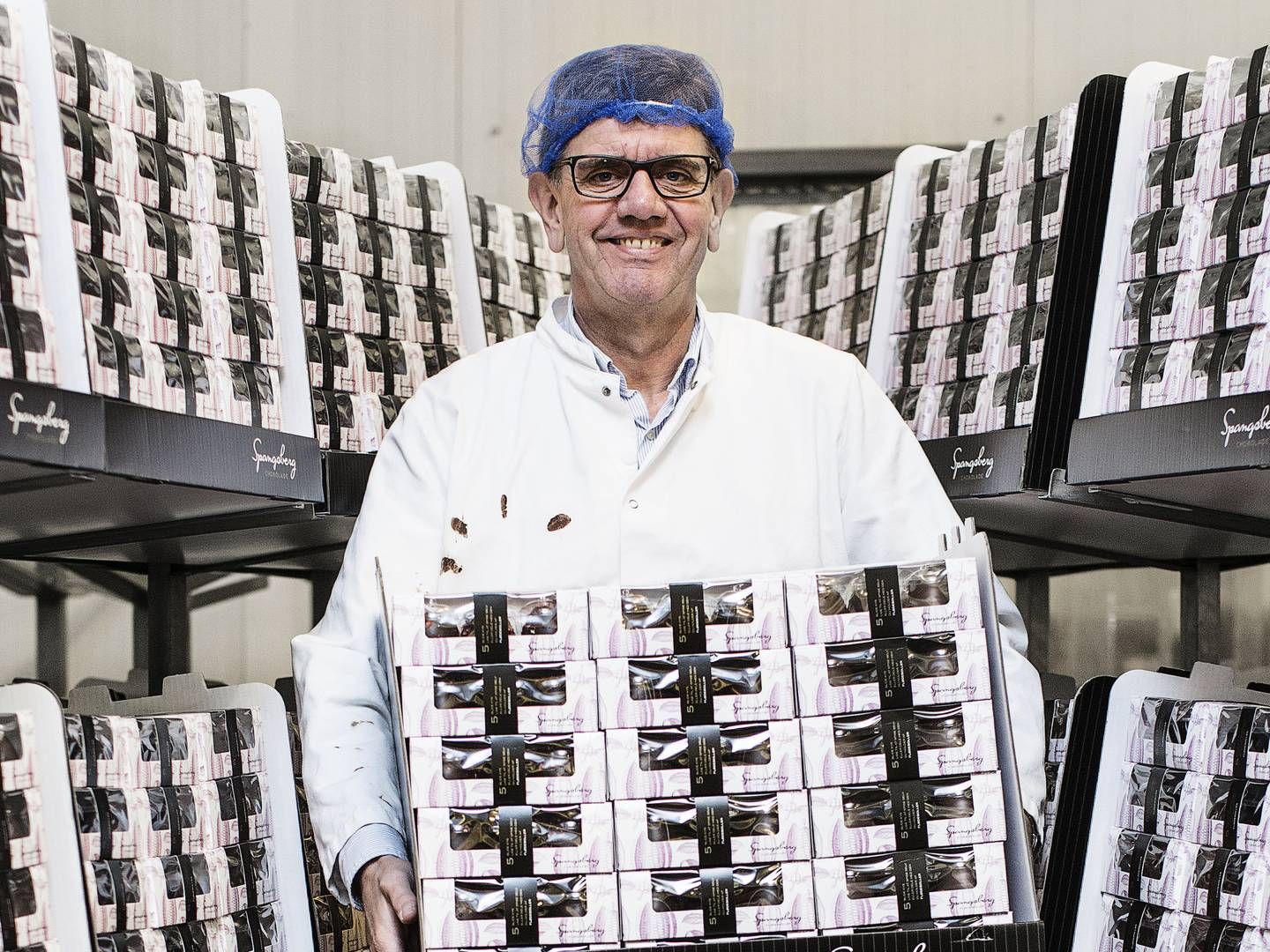 Flødebollekongen Michael Spangsberg, der skabte bonbonslik, bonbonland og nu driver Spangsberg Flødeboller med stor succes. | Foto: Niels Hougaard / Ritzau Scanpix