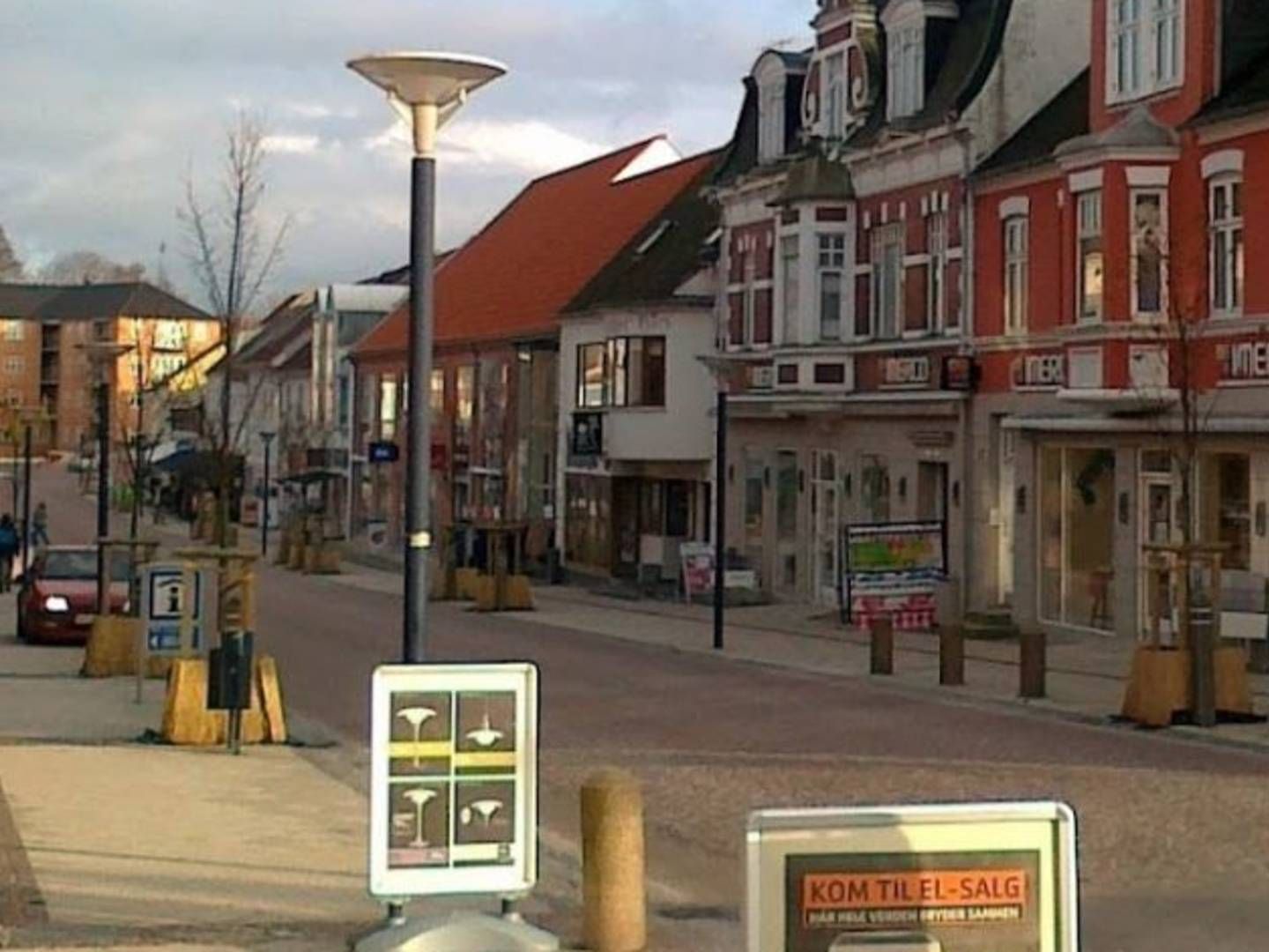 På Himmerlandsgade i Aars er der en enkelt tom butik, mens der i resten af byen er fire. | Foto: GOOGLE MAPS