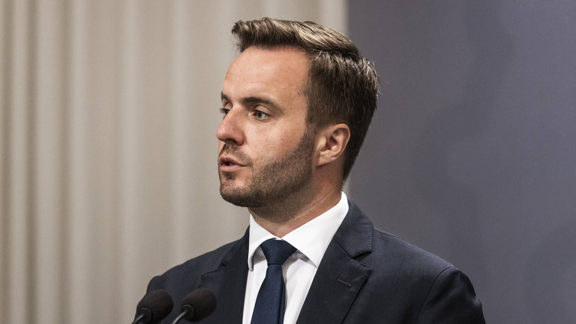 Erhvervsminister Simon Kollerup (S). | Foto: Ólafur Steinar Rye Gestsson