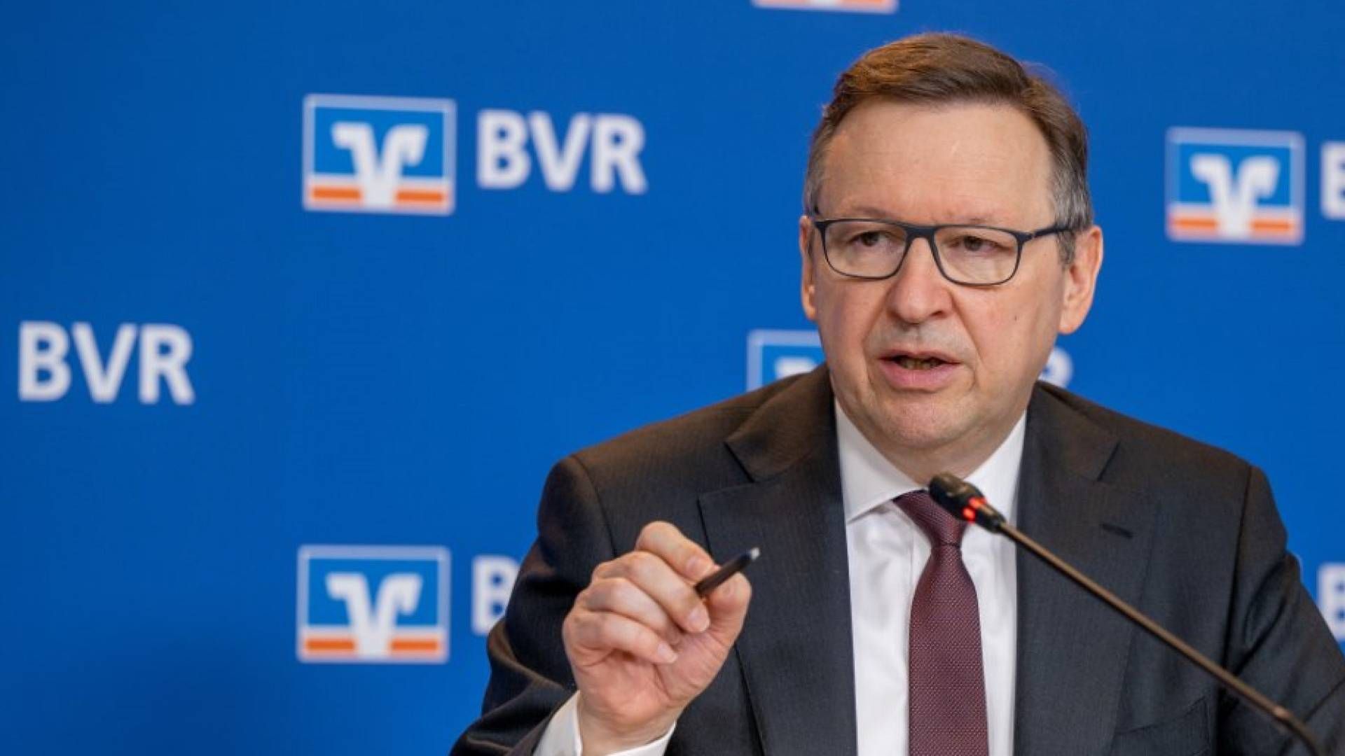 Andreas Martin bei einer Pressekonferenz des BVR im März 2022 | Foto: BVR