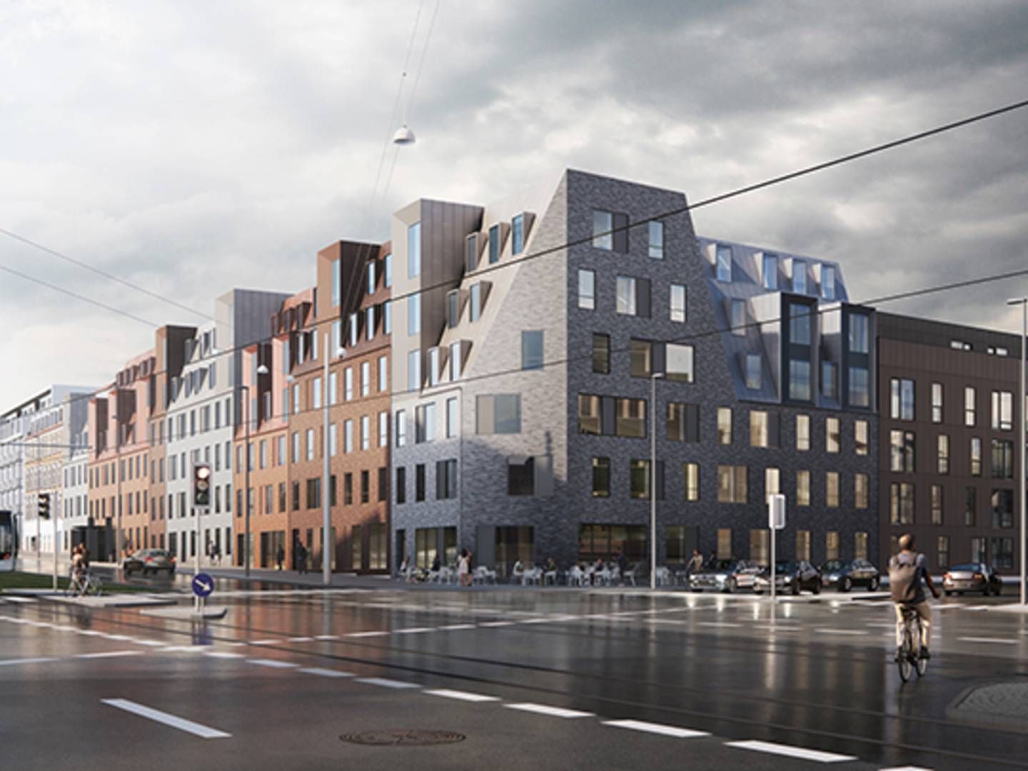 Arkitektfirmaet Cebra har tegnet de kommende bygninger på Nørrebrogade 2-16. | Foto: Visualisering / Cebra