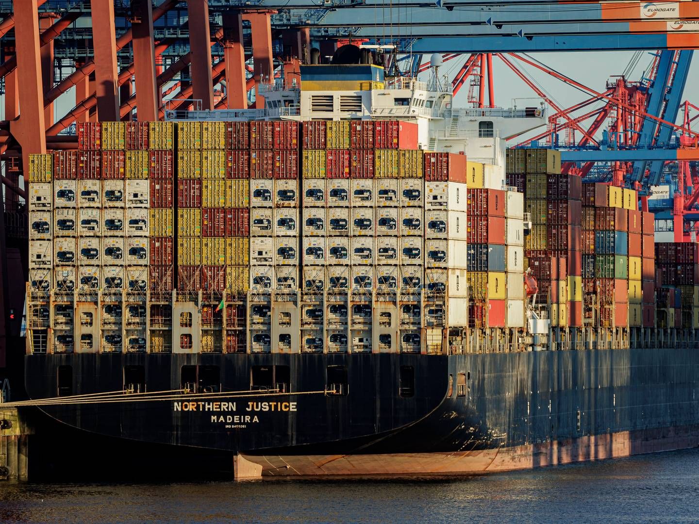 Havnen i Hamborg. | Foto: Axel Heimken/AP/Ritzau Scanpix