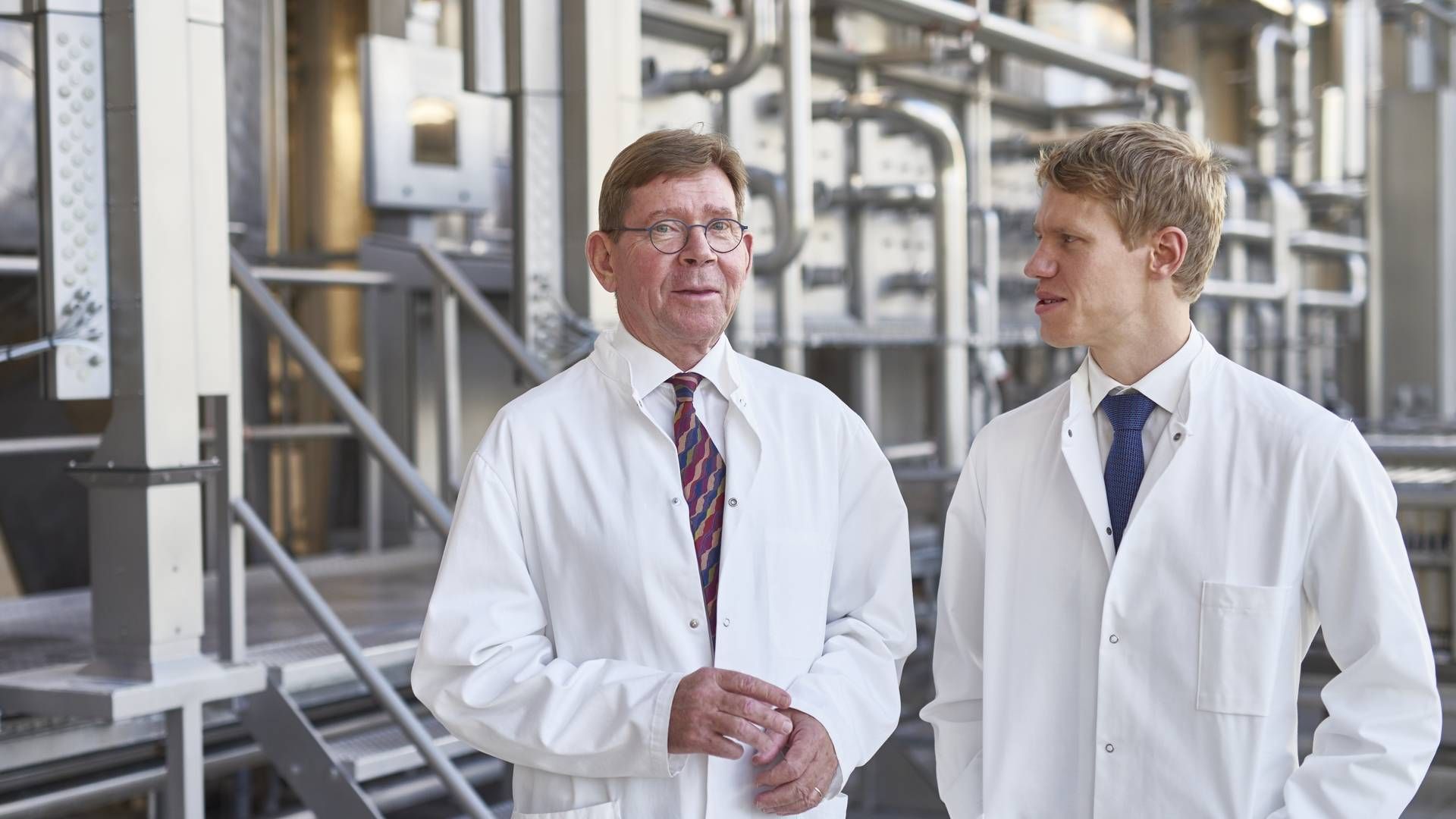 Proving that the apple doesn’t fall far from the tree, Tobias Christensen (right) will follow in the footsteps of his father, Lars Christensen (eft), and become chief executive of Pharmacosmos | Photo: Pharmacosmos / PR