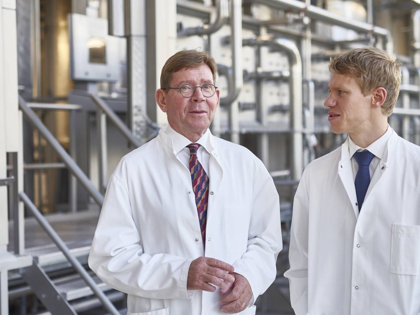 Proving that the apple doesn’t fall far from the tree, Tobias Christensen (right) will follow in the footsteps of his father, Lars Christensen (eft), and become chief executive of Pharmacosmos | Photo: Pharmacosmos / PR