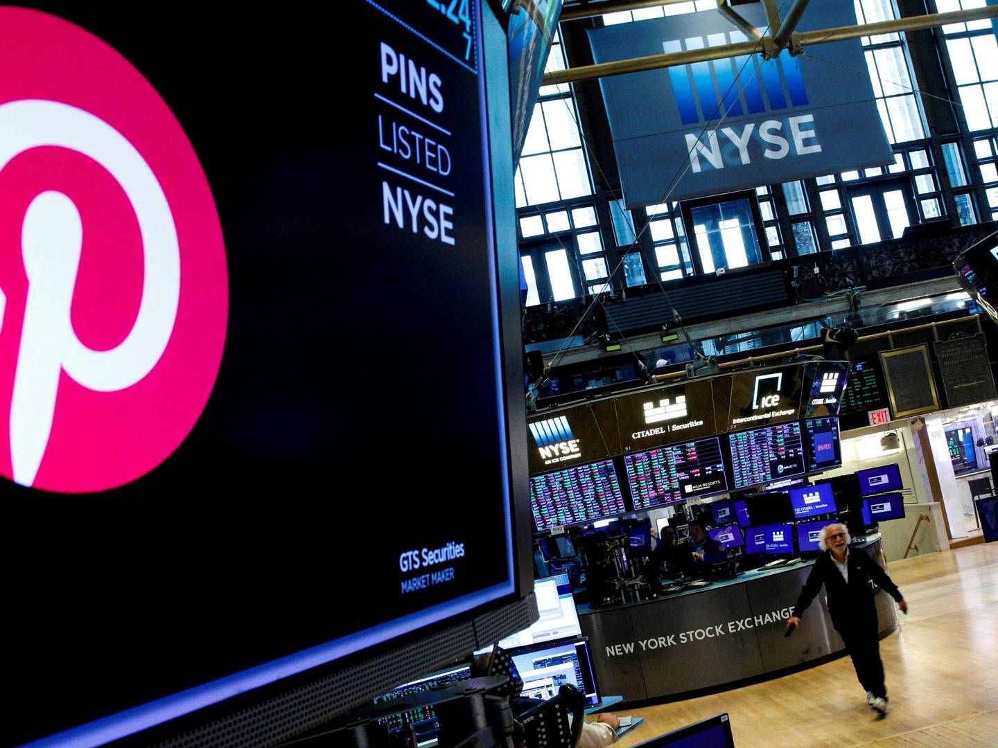 Pinterest-aktien steg med over 15 pct. efter meldingen. | Foto: Brendan Mcdermid/Reuters/Ritzau Scanpix