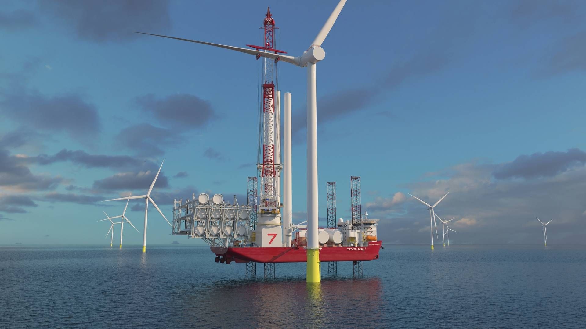 Seaway Ventus, a wind turbine installation vessel set to join the fleet in 2023. | Photo: Seaway 7