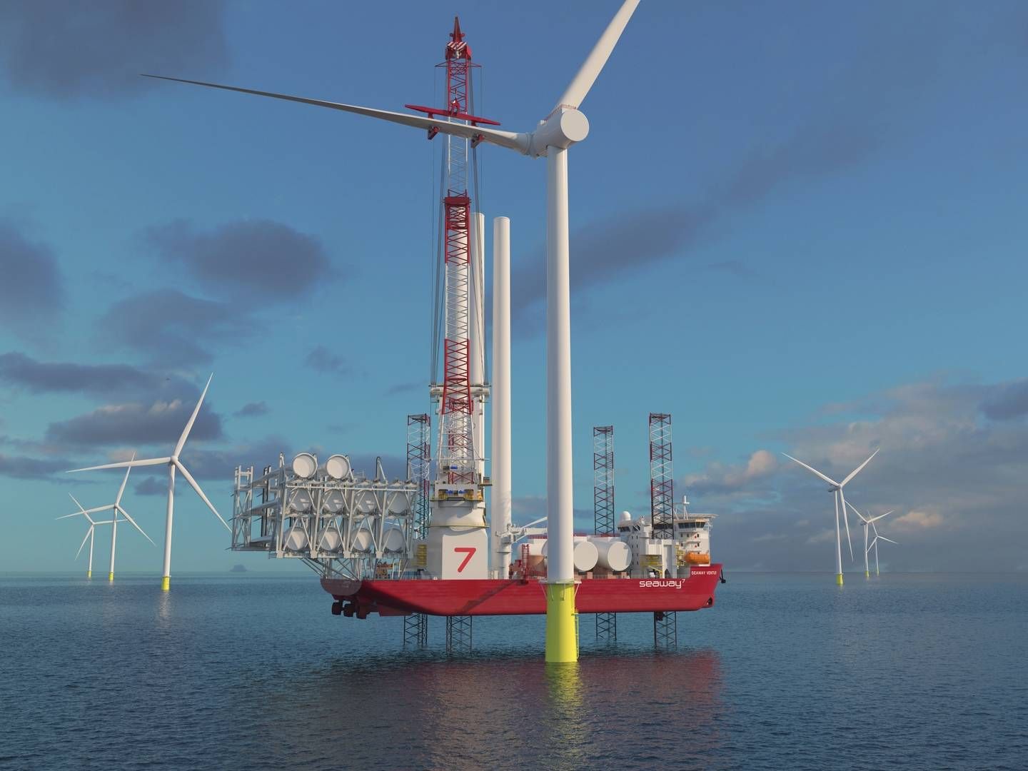 Seaway Ventus, a wind turbine installation vessel set to join the fleet in 2023. | Photo: Seaway 7