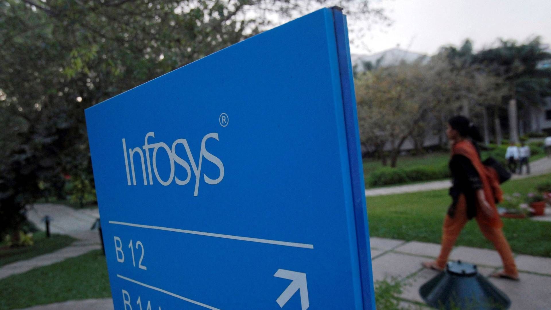 Indiske Infosys er en stor, global it-virksomhed, som nu har købt samtlige kapitalandele i Base Life Science med hovedkvarter i København. | Foto: Vivek Prakash / Reuters / Ritzau Scanpix