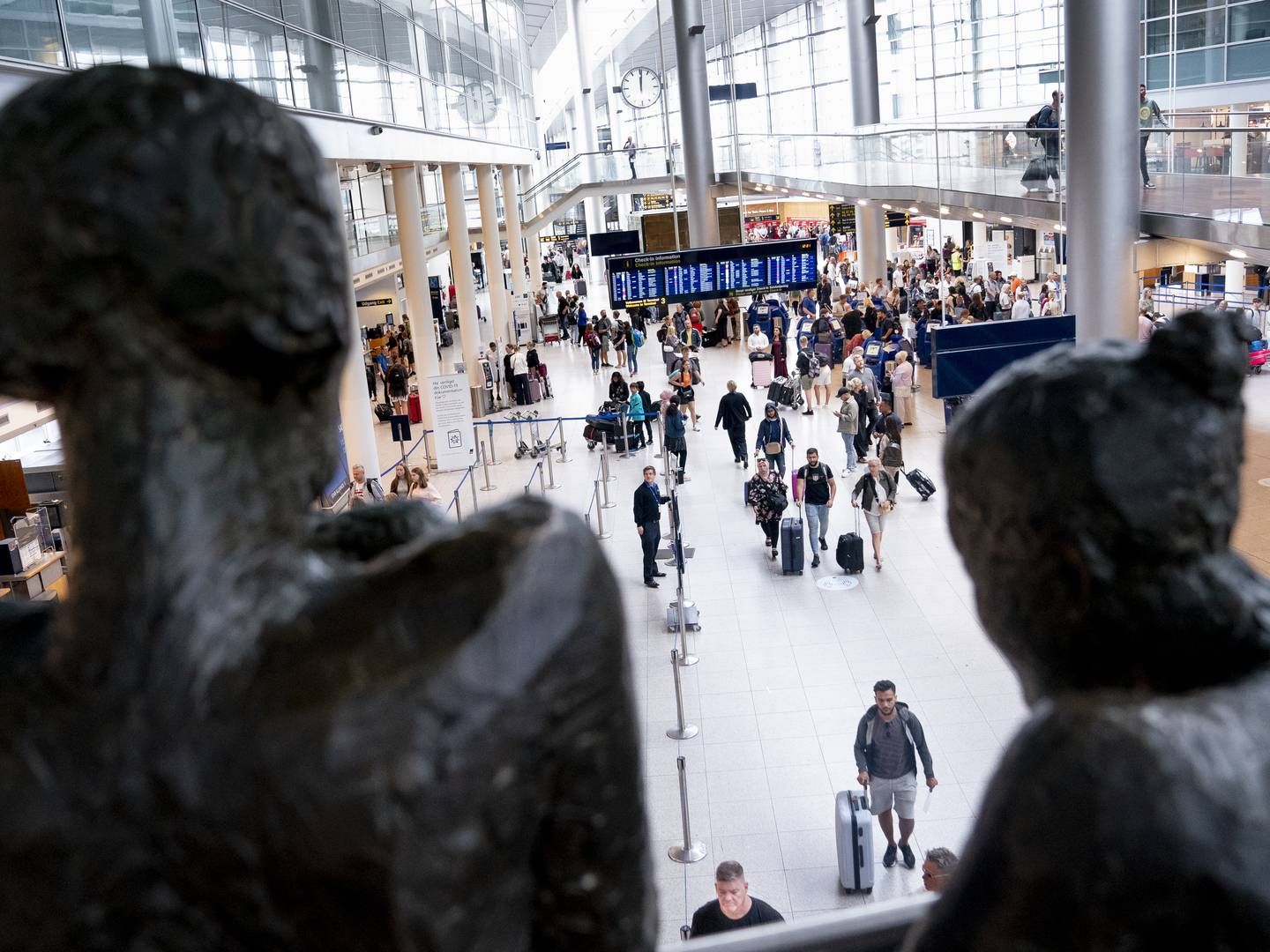 I Københavns Lufthavn er man glade for aftalen mellem SAS og piloterne. SAS' flyvninger udgør knap en tredjedel af trafikken i lufthavnen. | Foto: LISELOTTE SABROE