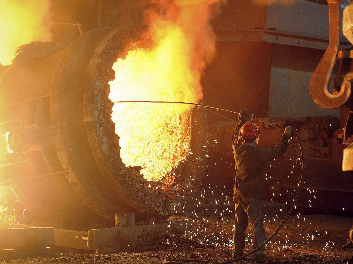 Afmatningen i den kinesiske økonomi har ført til et fald i efterspørgslen på jernmalm i landets stålindustri. | Foto: Jianan Yu/Reuters/Ritzau Scanpix