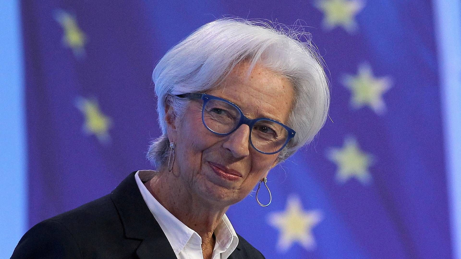 Chefen for Den Europæiske Centralbank, Christine Lagarde, ventes torsdag at annoncere den første renteforhøjelse i eurozonen i 11 år. | Foto: POOL/REUTERS / X80003