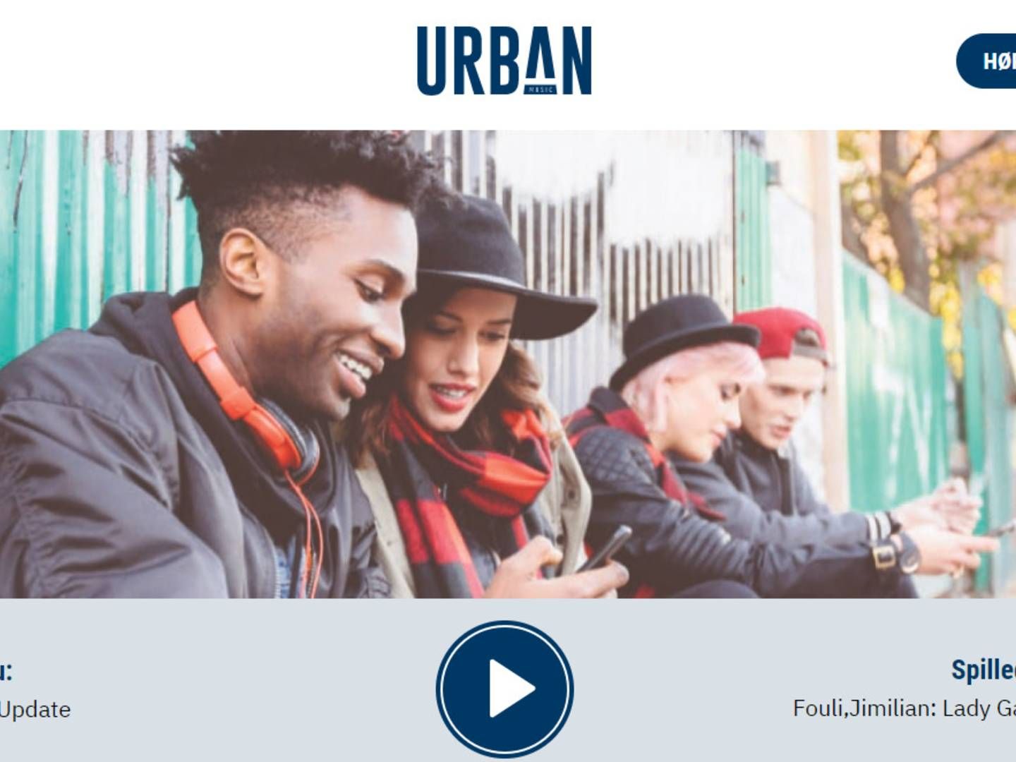 Jysk Fynske Medier er gået i luften med tre nye niche dab-kanaler, herunder Urban Music, som henvender sig til et yngre segment. | Foto: Screenshot