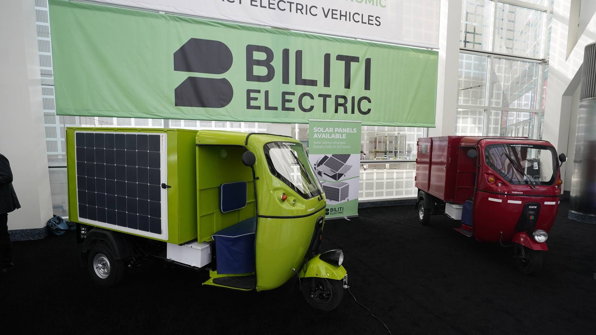 Amerikanske Biliti Electric annoncerede i 2021 deres elektriske Tuk Tuk til markedet. Nu har de lanceret en brintdrevet udgave. | Foto: Marcio Jose Sanchez/AP/Ritzau Scanpix/AP