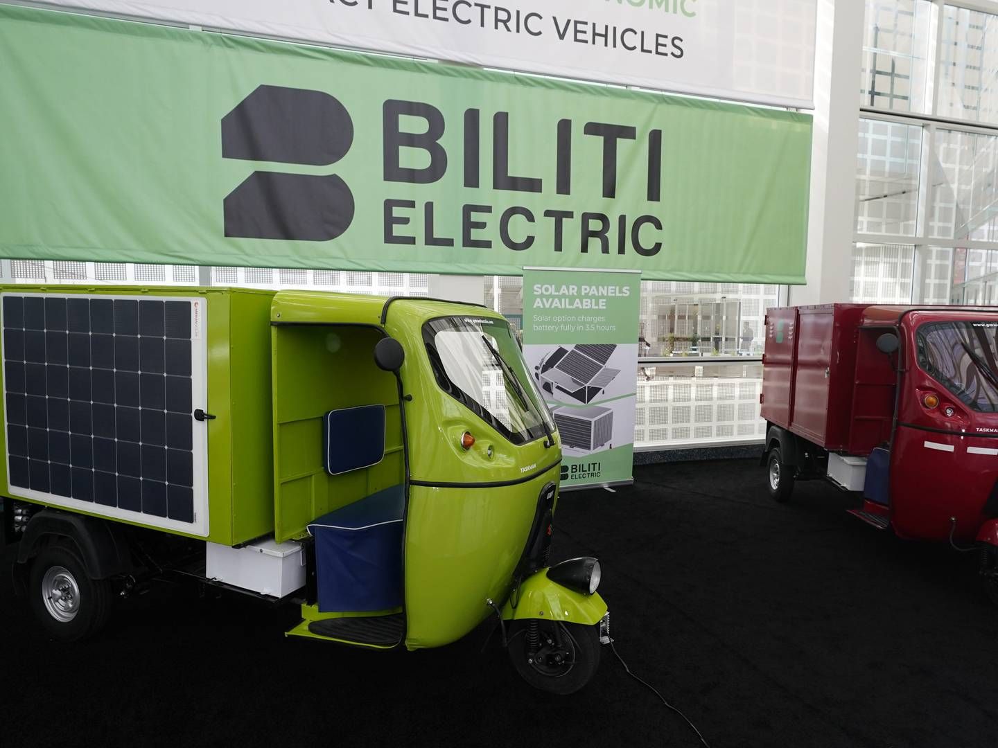 Amerikanske Biliti Electric annoncerede i 2021 deres elektriske Tuk Tuk til markedet. Nu har de lanceret en brintdrevet udgave. | Foto: Marcio Jose Sanchez/AP/Ritzau Scanpix/AP