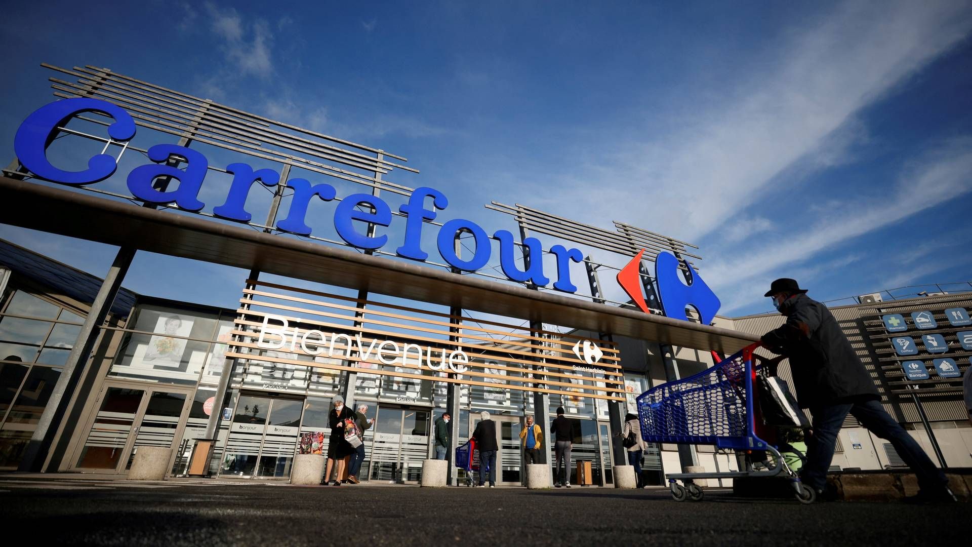 Den franske supermarkedskæde Carrefour venter prisfald fra januar. | Foto: Stephane Mahe/REUTERS / X02520