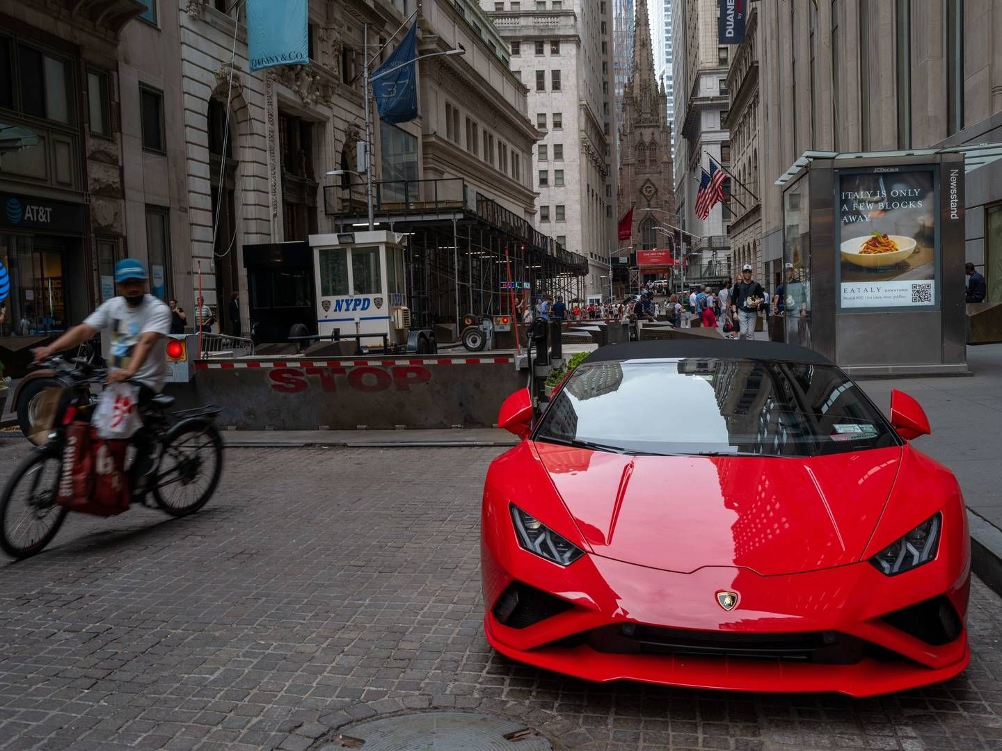 Der kommer højest en mild recession, lyder en forudsigelse fra Nuveen. | Foto: SPENCER PLATT/AFP / GETTY IMAGES NORTH AMERICA