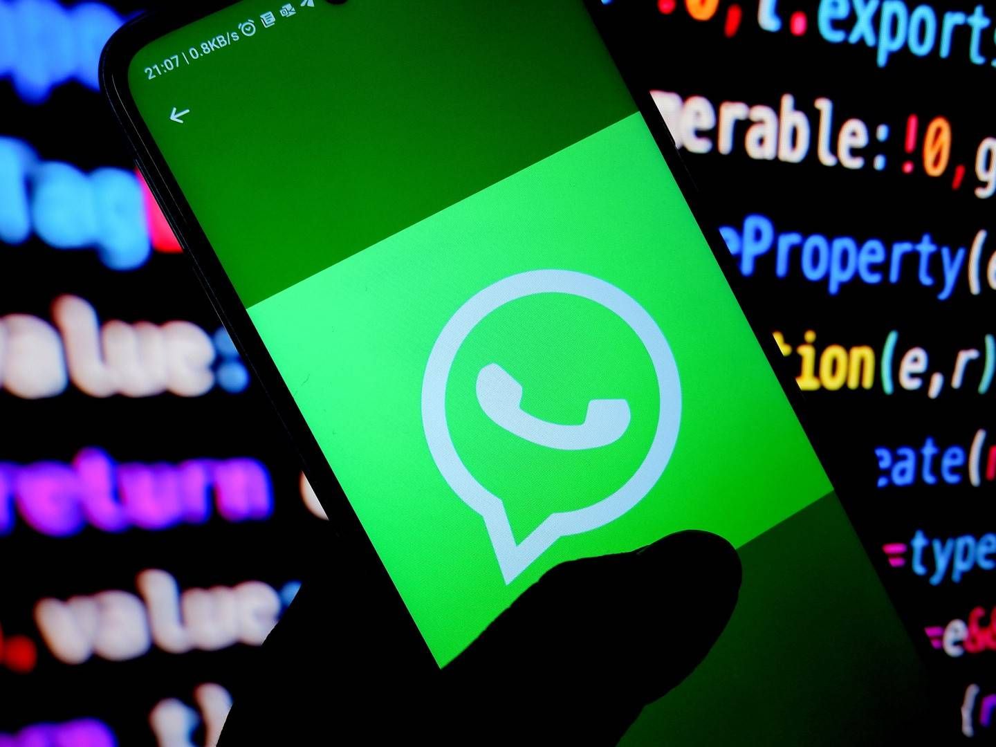 Whatsapp-Logo auf einem Smartphone | Foto: picture alliance / ZUMAPRESS.com | Avishek Das