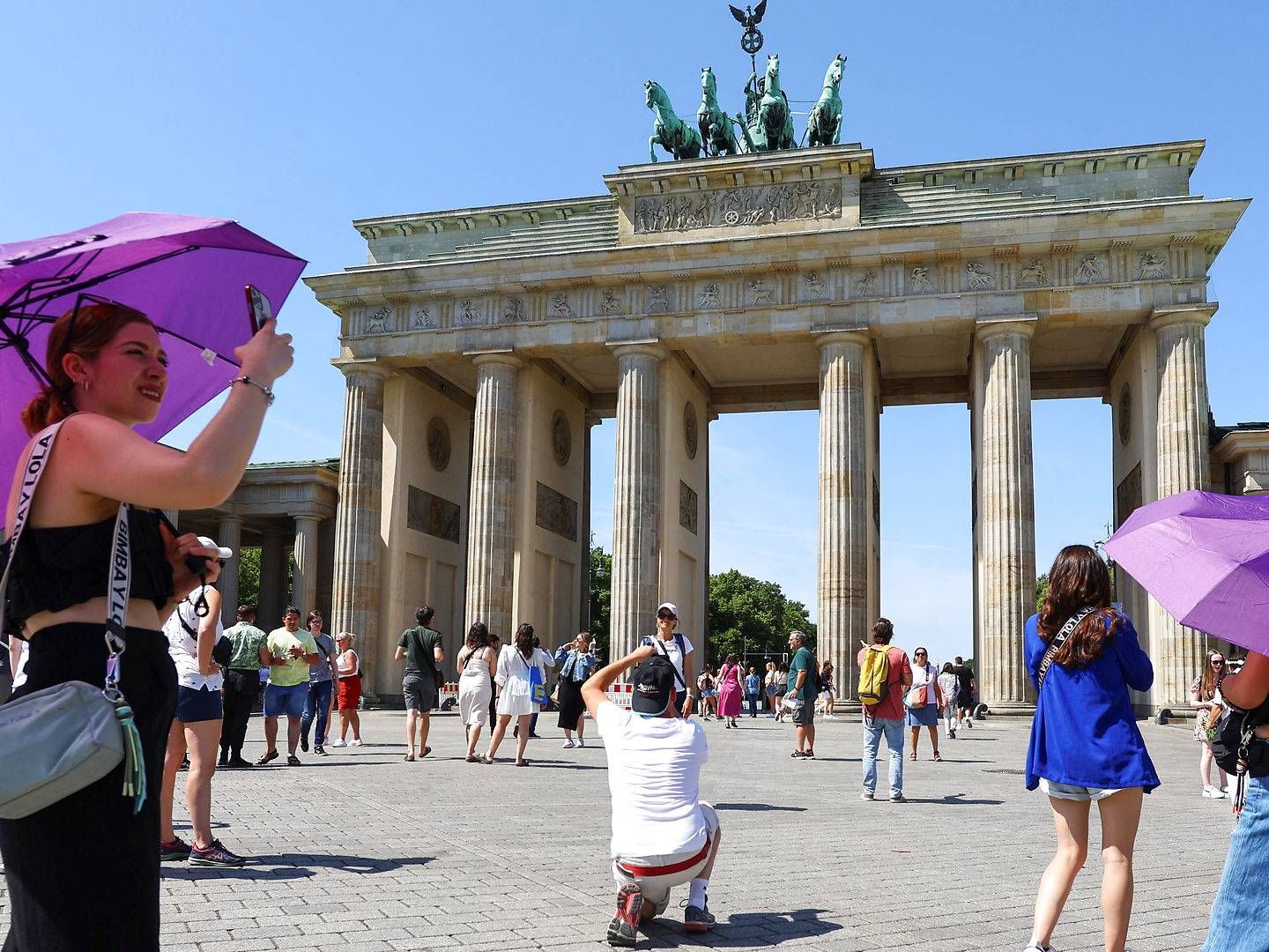 Arkivfoto fra Brandenburger Tor i den tyske hovedstad Berlin. | Foto: Fabrizio Bensch/Reuters/Ritzau Scanpix