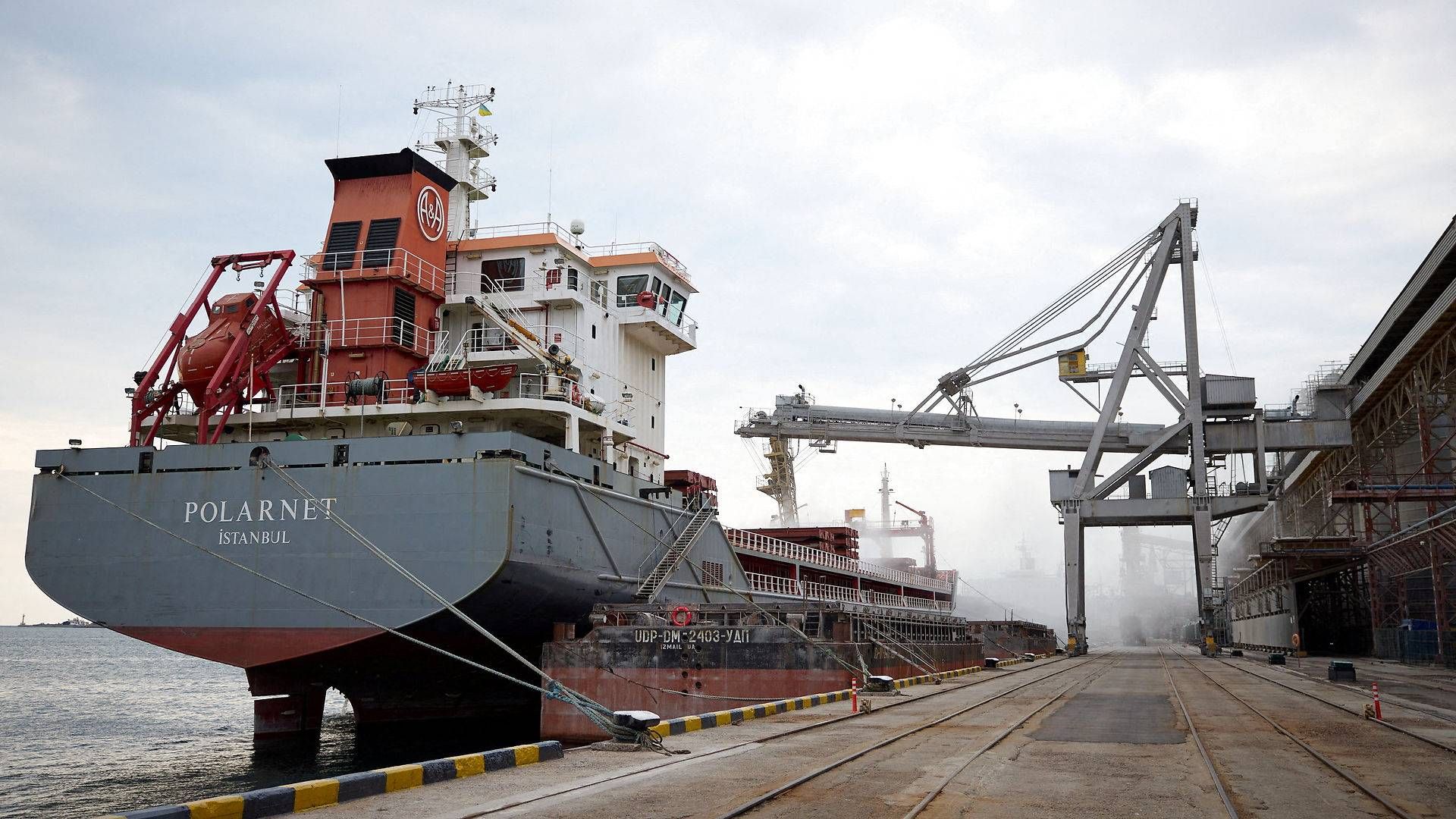 Black Sea port Chornomorsk will be one of the harbors from where Ukrainian grain will be shipped. | Photo: Ukrainian Presidential Press Service/Reuters/Ritzau Scanpix