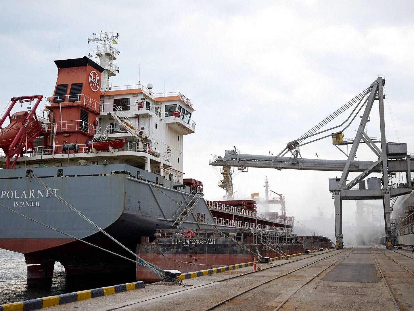 Ukrainian Black Sea port Chornomorsk will be one of the shipping ports for Ukrainian grain. | Photo: Ukrainian Presidential Press Service/Reuters/Ritzau Scanpix