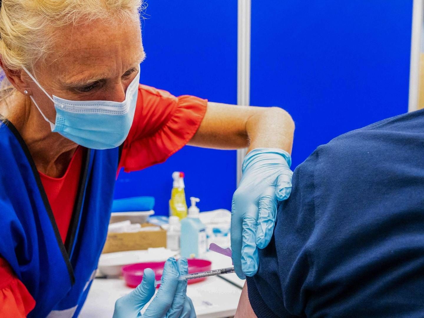 A person being receiving a monkeypox shot in the Netherlands | Photo: LEX VAN LIESHOUT/AFP / ANP