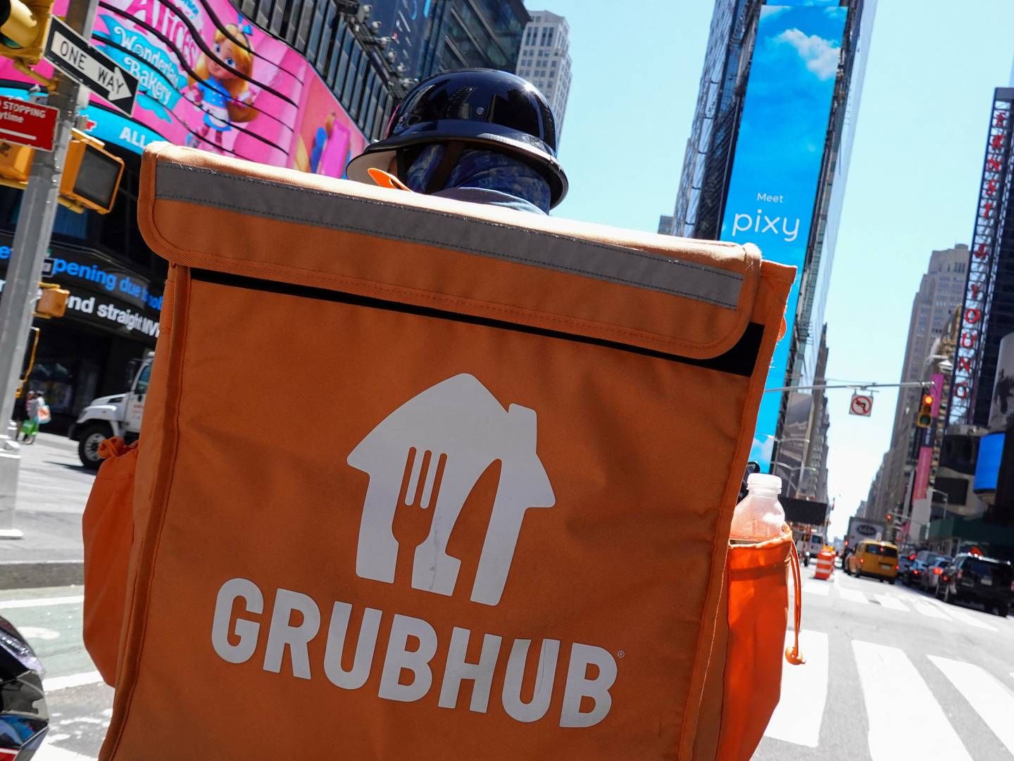Just Eat Takeaway købte Grubhub i 2021 for 7,3 mia. dollar. | Foto: Andrew Kelly/Reuters/Ritzau Scanpix/REUTERS / X02844