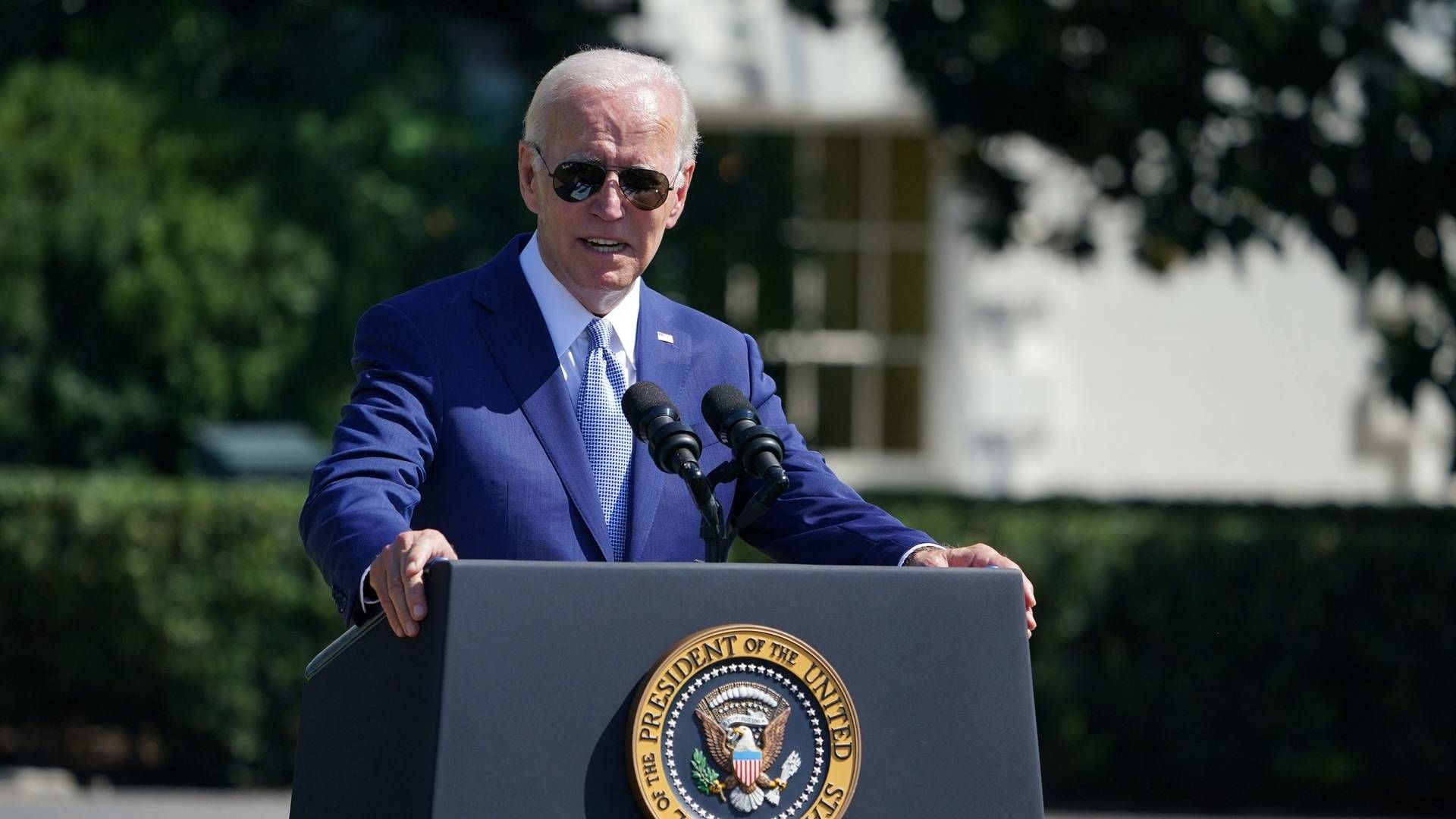 Præsodent Joe Biden har underskrevet en lov, som skal sikre støtte til amerikansk produktion af microships. | Foto: MANDEL NGAN/AFP / AFP