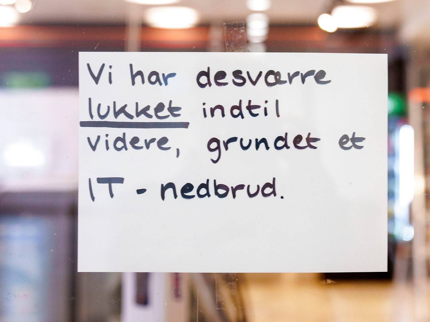 7-Eleven har politianmeldt det hackerangreb, der ramte kædens danske butikker mandag. | Foto: Bo Amstrup/Ritzau Scanpix