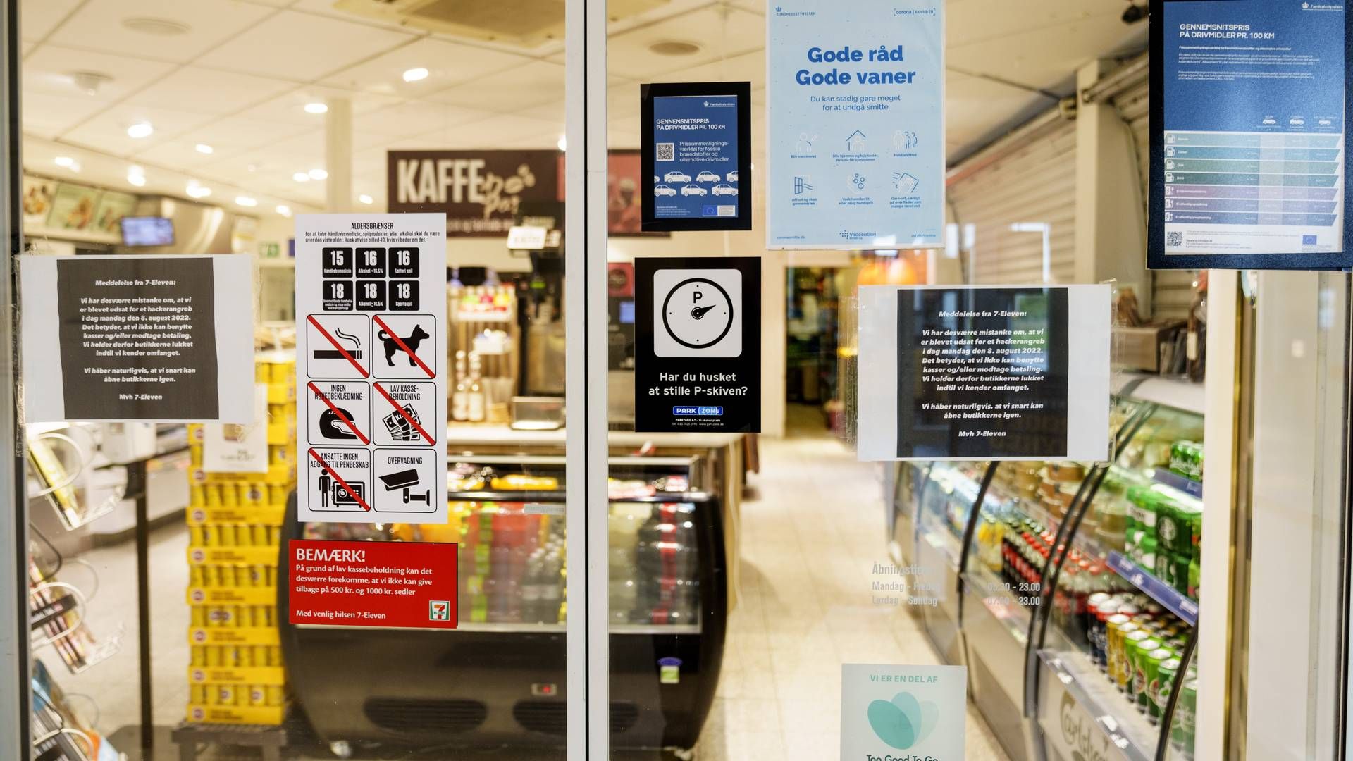 Lukket 7-Eleven-butik. | Foto: Bo Amstrup / Ritzau Scanpix/Bo Amstrup
