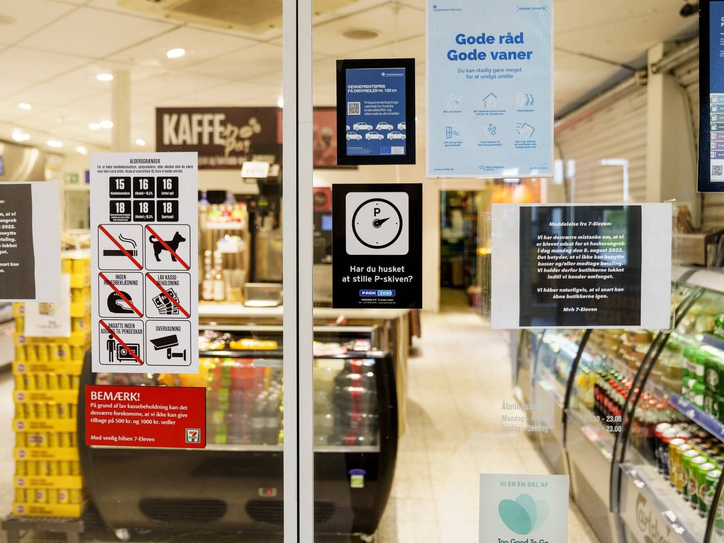Lukket 7-Eleven-butik. | Foto: Bo Amstrup / Ritzau Scanpix/Bo Amstrup