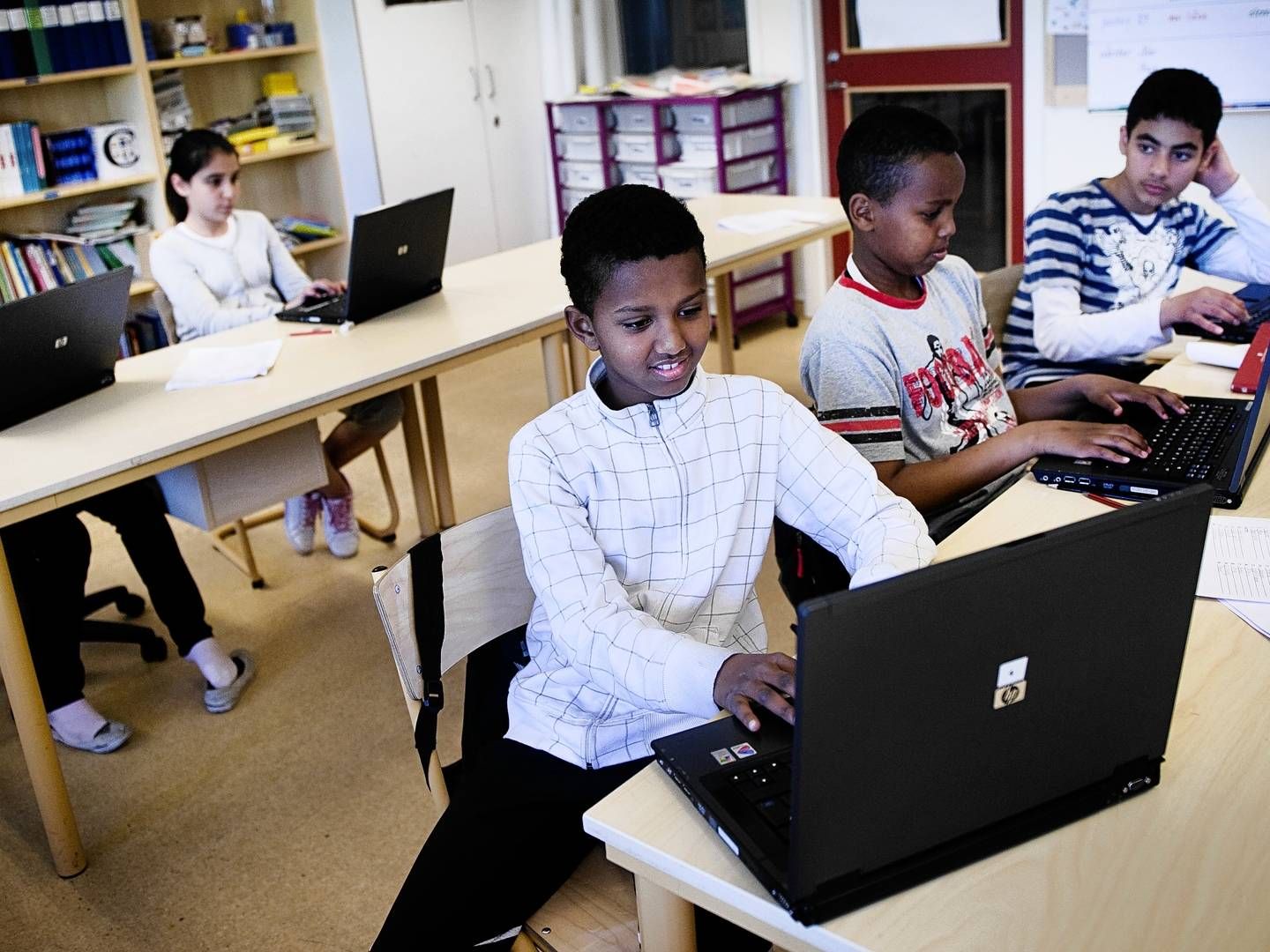 Svenske folkeskoleklasser er ikke lige så digitalt integrerede som danske (arkivfoto) | Foto: Emil Ryge Christoffersen/JPA