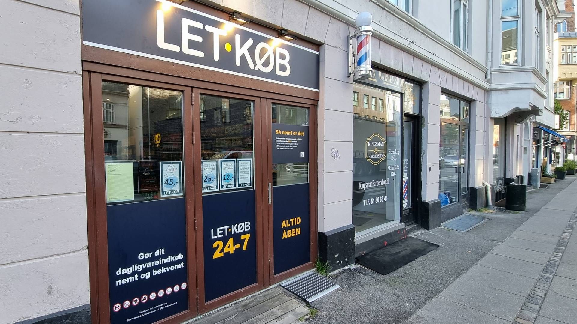 Let-Købs første ubemandede butik, der ligger på H.C. Ørsteds Vej på Frederiksberg, åbnede 6. august. | Foto: Dagrofa/PR