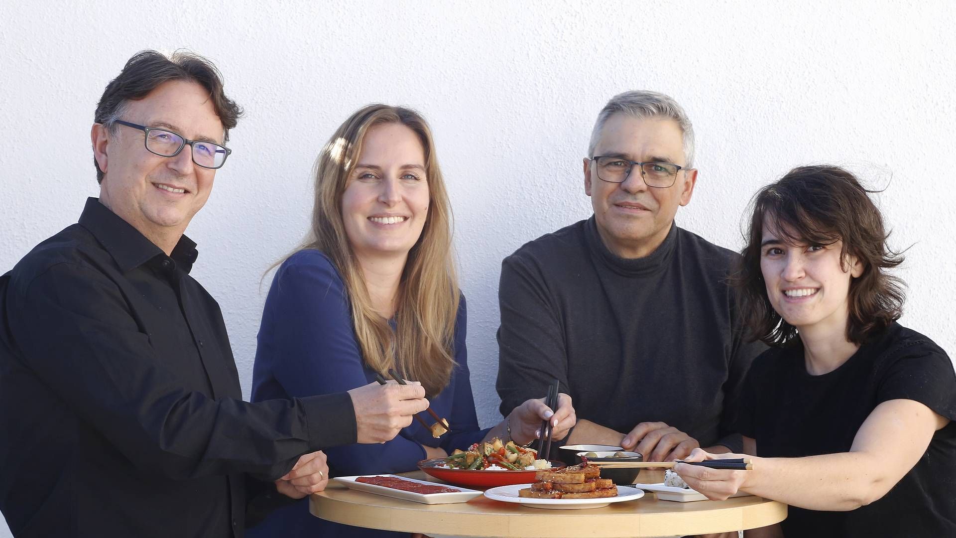 På billedet ses adm. direktør i Mimic Seafood, Ida Speyer (anden fra venstre) sammen med teknologichef Silvia Moreno, Pedro Alvarez og Apolinar Amador. | Foto: PR / Mimic Seafood | Foto: PR / Mimic Seafood