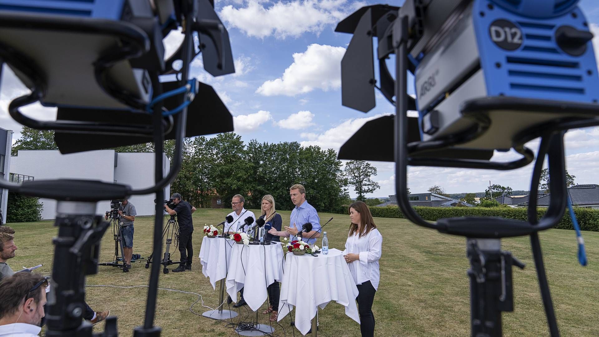 Den såkaldte Meld- og Feld-sag mod formand for Dansk Folkeparti, Morten Messerschmidt, skal gå om til november. I denne uge holdt partiet sommergruppemøde. | Foto: Claus Bech