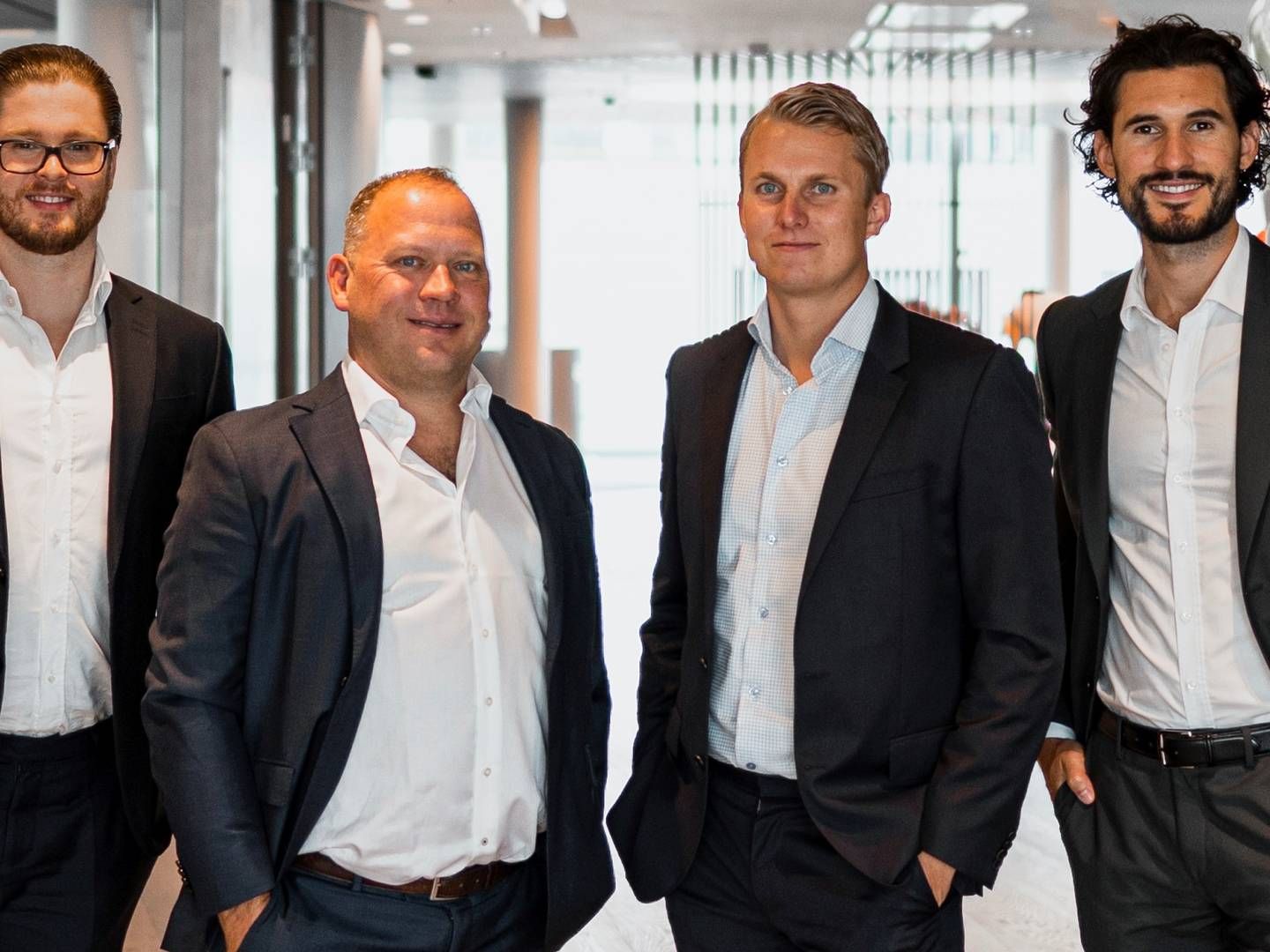 PPF-TEAMET: Sondre Aarseth Skjerven, Arnstein Rød, Viktor Myhre og Dino Ligonja. | Foto: Pangea Property Partners