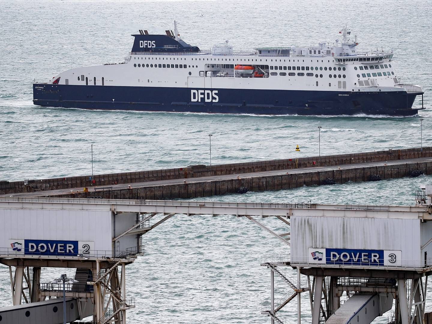 DFDS driver færgefart over Den Engelske Kanal. | Foto: Peter Nicholls/Reuters/Ritzau Scanpix