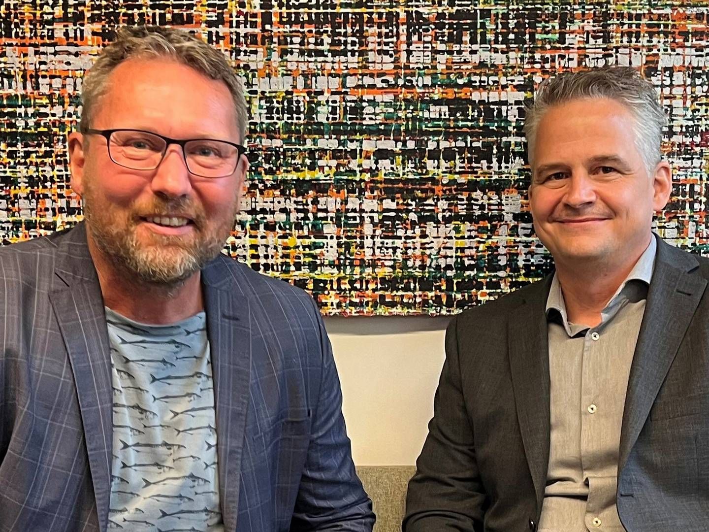 AquaBiota CEO Matin Isaeus (tv) og Tomas Hjorth, NIRAS’ markedschef for Miljø i Sverige. | Foto: Niras/PR