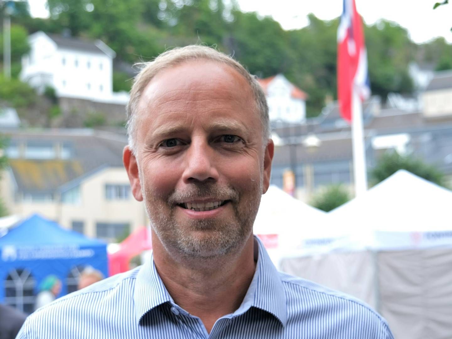 HEVER LEIEN I MALMÖ: Kommunikasjonsdirektør Christian Vammervold Dreyer i Heimstade | Foto: Fabian Skalleberg Nilsen