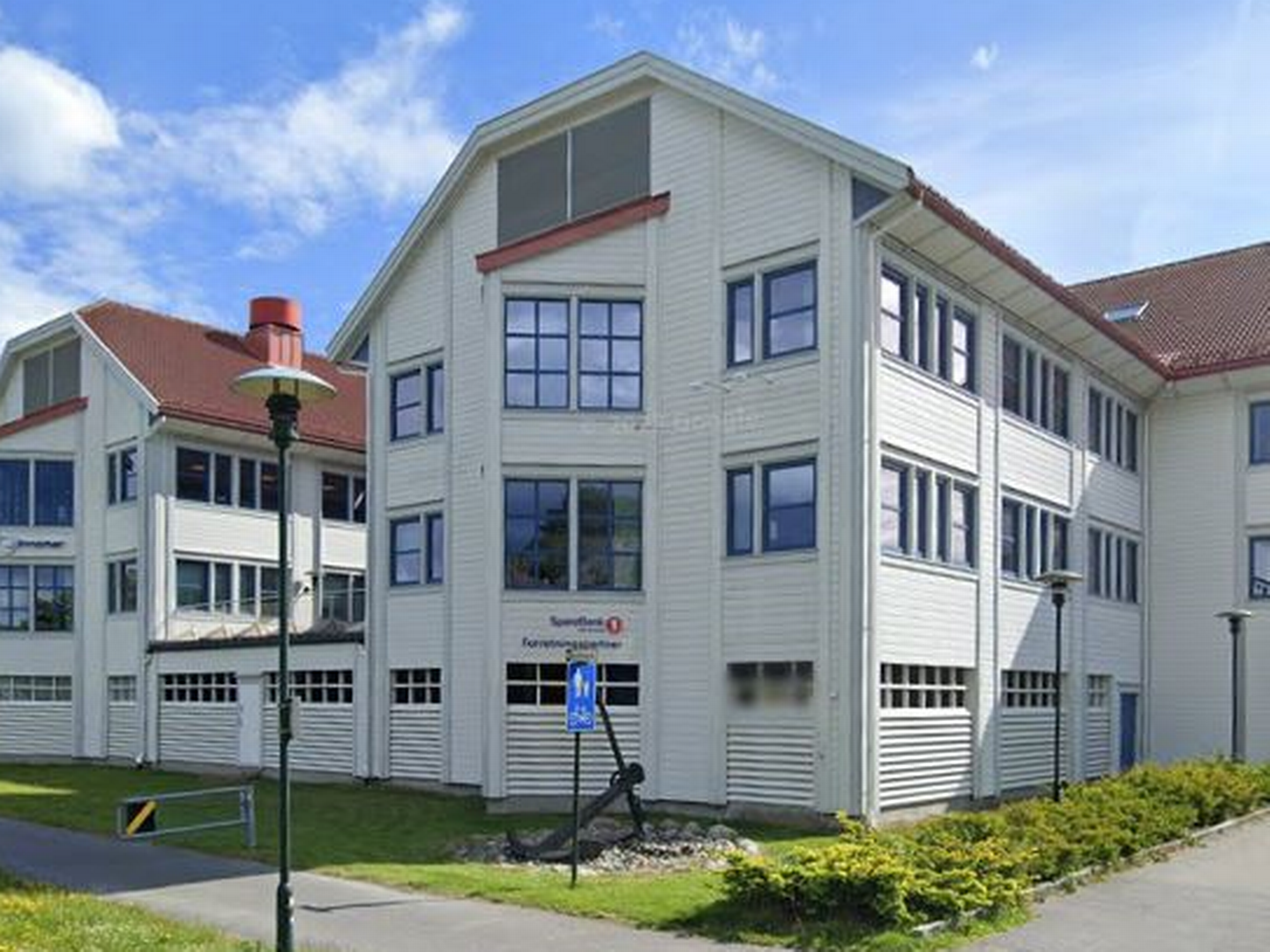Anzyz Technologies flyttet nylig til til Bark Silas Vei 5 i Grimstad sentrum. | Foto: Google Street View