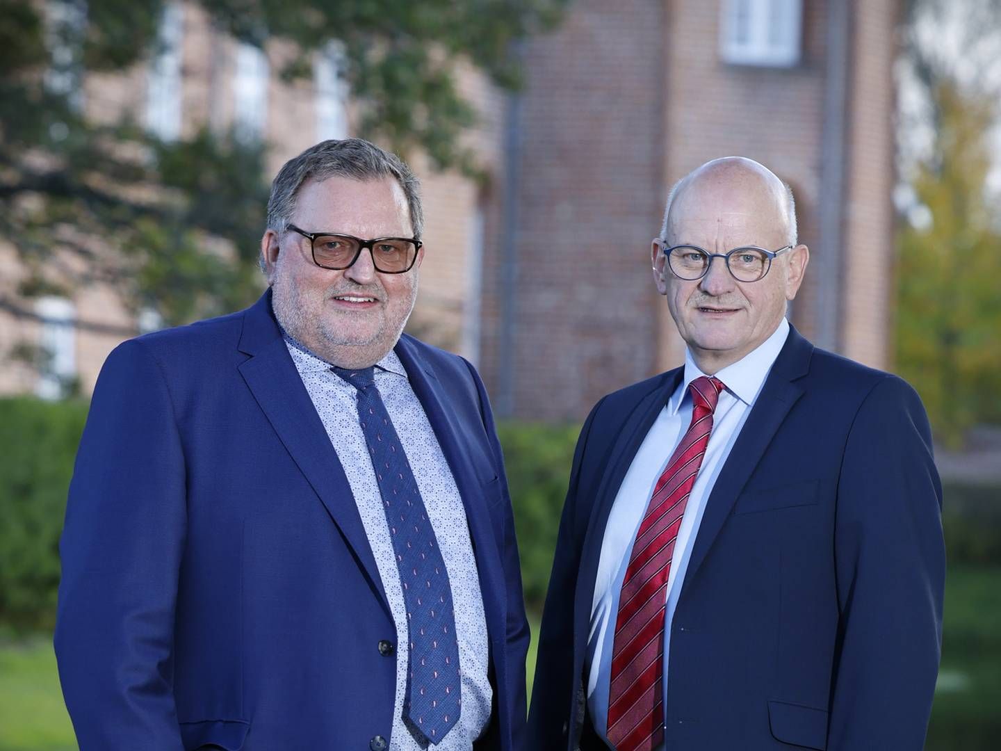 Sparekassen Danmark har to adm. direktører i form af Per Sønderup og Vagn Hansen, der var direktører for hhv. Jutlander Bank og Sparekassen Vendsyssel, som fusionerede i 2021. | Foto: PR/Sparekassen Danmark
