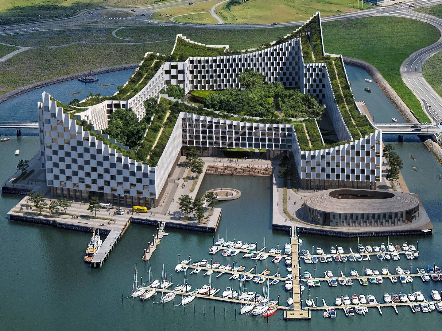 Bjarke Ingels har tegnet den nye masterplan for Esbjerg Strand, der blev præsenteret tirsdag. | Foto: PR-visualisering / Education Esbjerg / Big