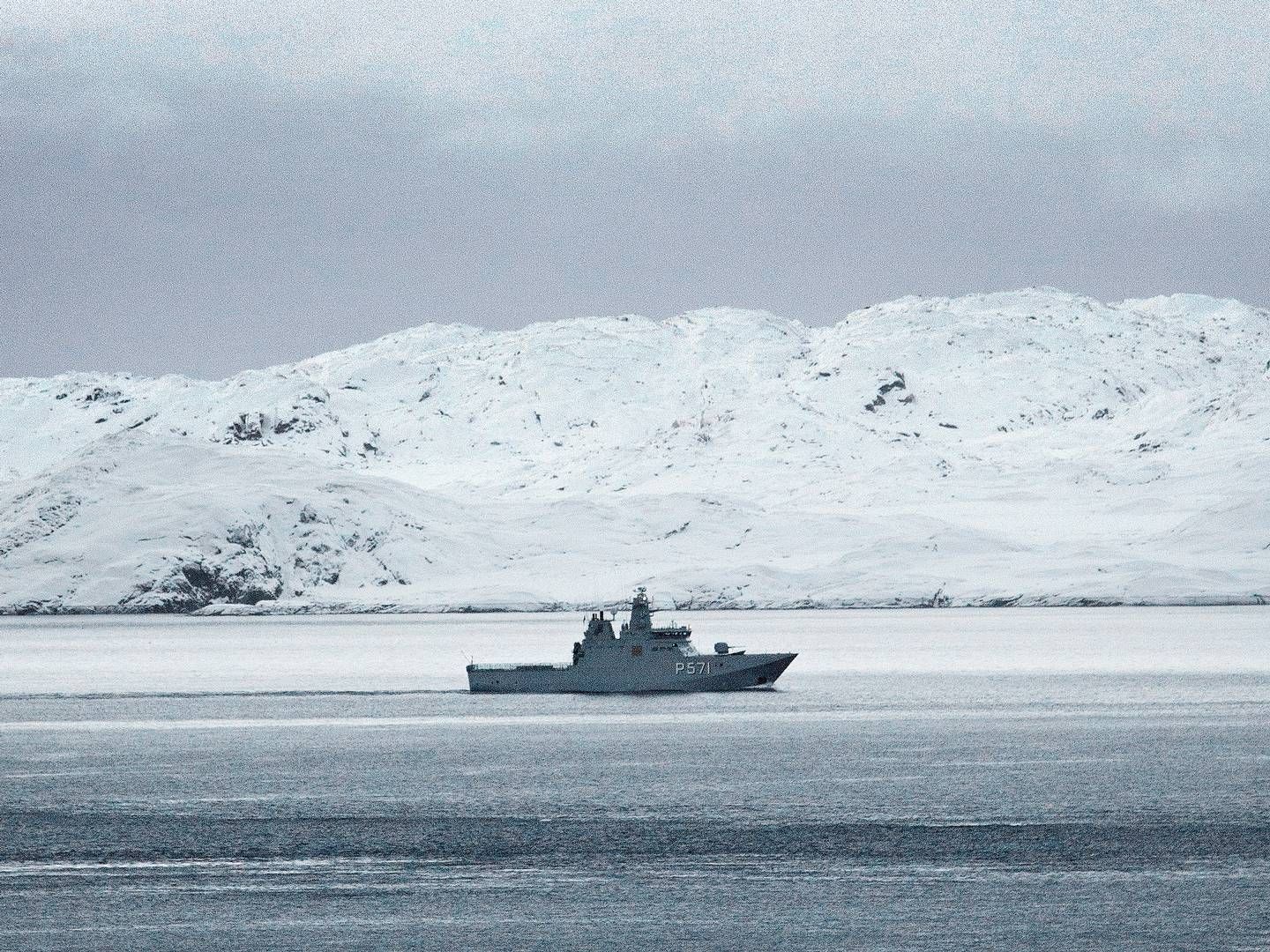 Danish warship P571 on patrol in Greenland. | Photo: Martin Lehmann/Ritzau Scanpix