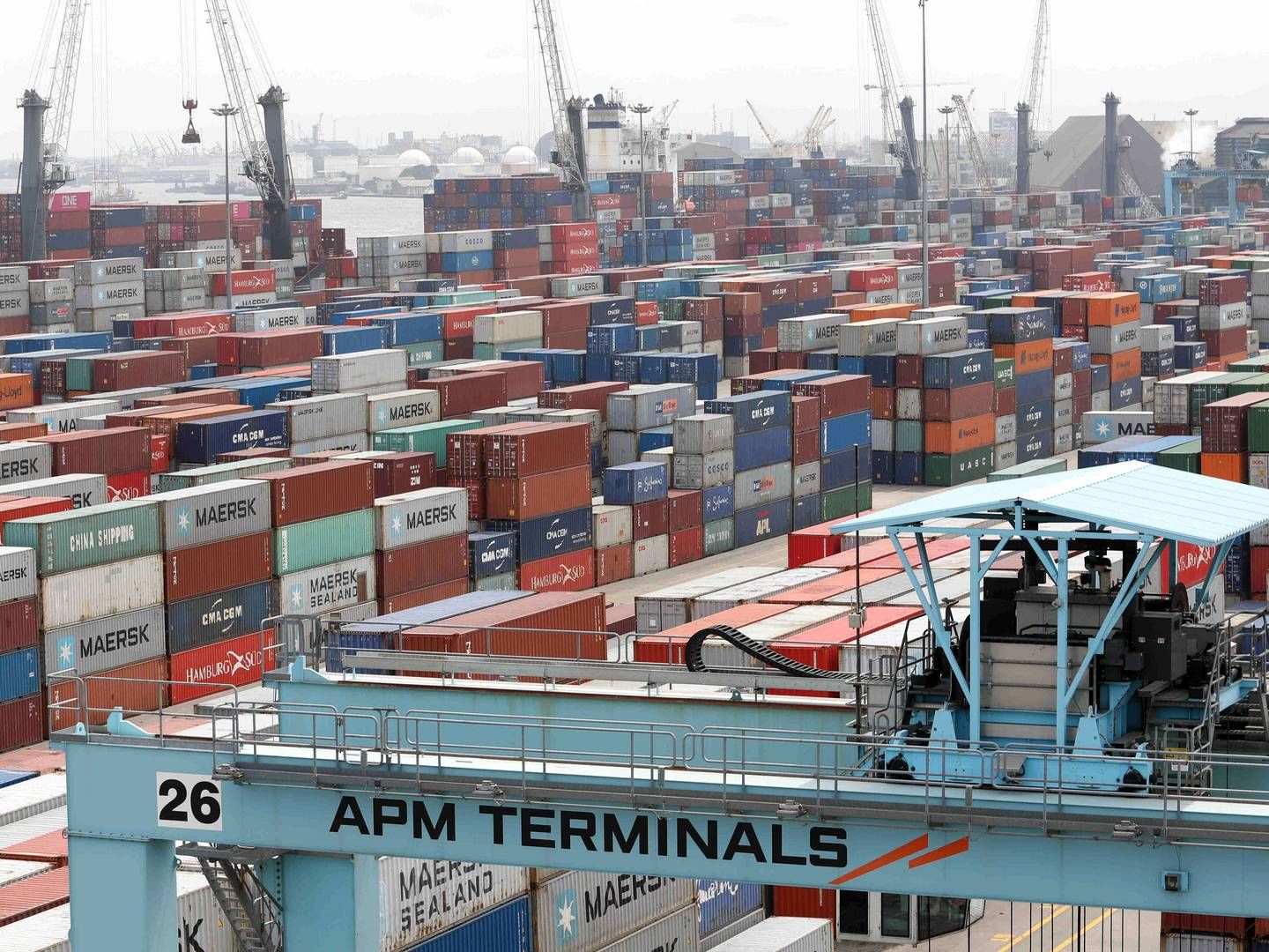 Maersks havneselskab, APM Terminals, har givet lønforhøjelse til sine ansatte i Monrovia i Liberia, efter en årelang strid om deres aflønning. | Foto: Temilade Adelaja/Reuters/Ritzau Scanpix