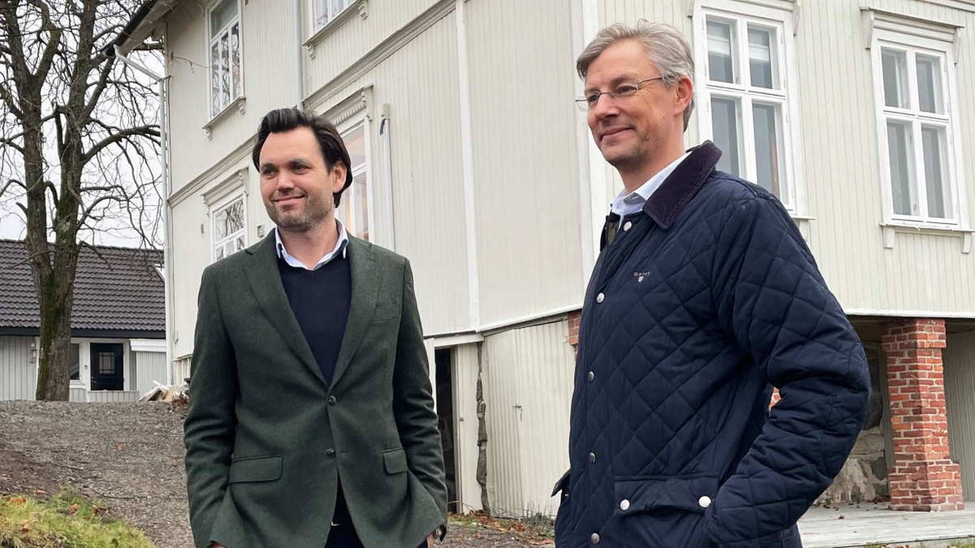 NYTT PROSJEKT:Anders Gregersen og Emil Paaske satser stort på Nordstrand | Foto: Neptune Properties og Monolith Properties
