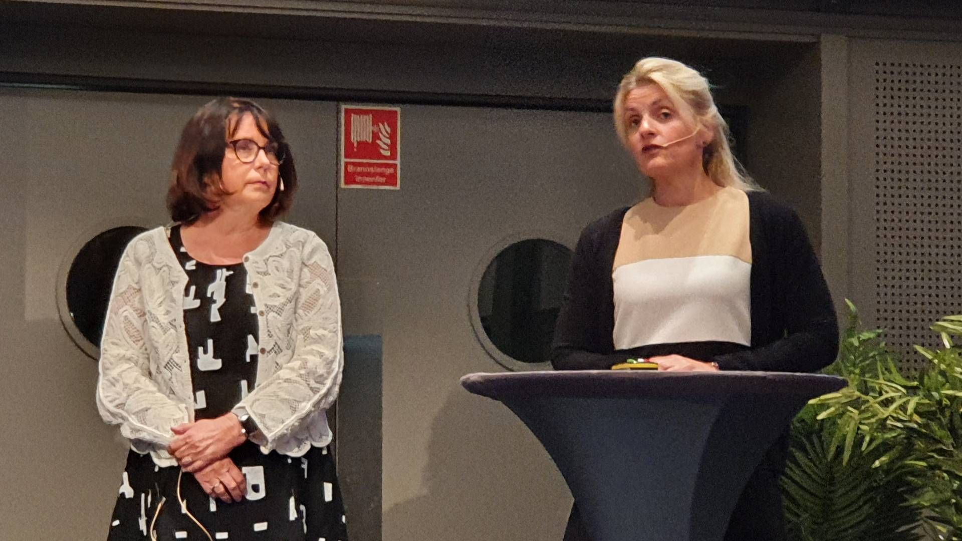 Eldreombud Bente Lund Jacobsen og leder Inger Lise Blyverket for Forbrukerrådet. | Foto: Ida Oftebro